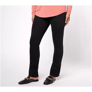 Belle by Kim Gravel Reg Flexibelle Seamed Baby Boot Cut Jean Black Women Plus 26